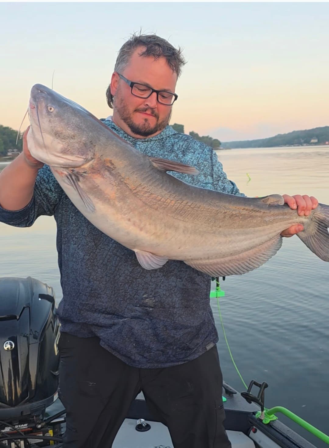 Golden-hour trophy catfish catch